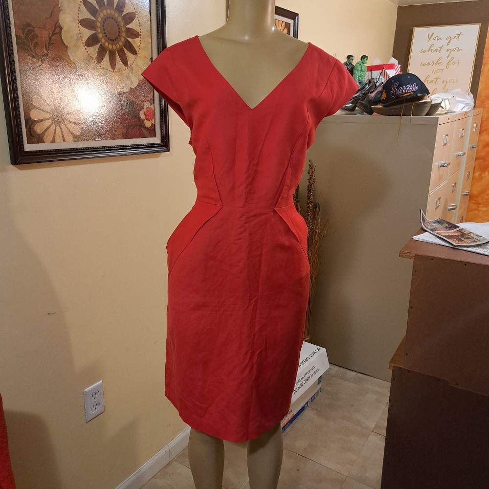 Calvin Klein linen blend dress 14